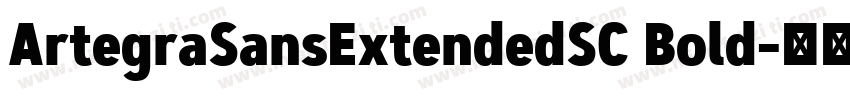 ArtegraSansExtendedSC Bold字体转换